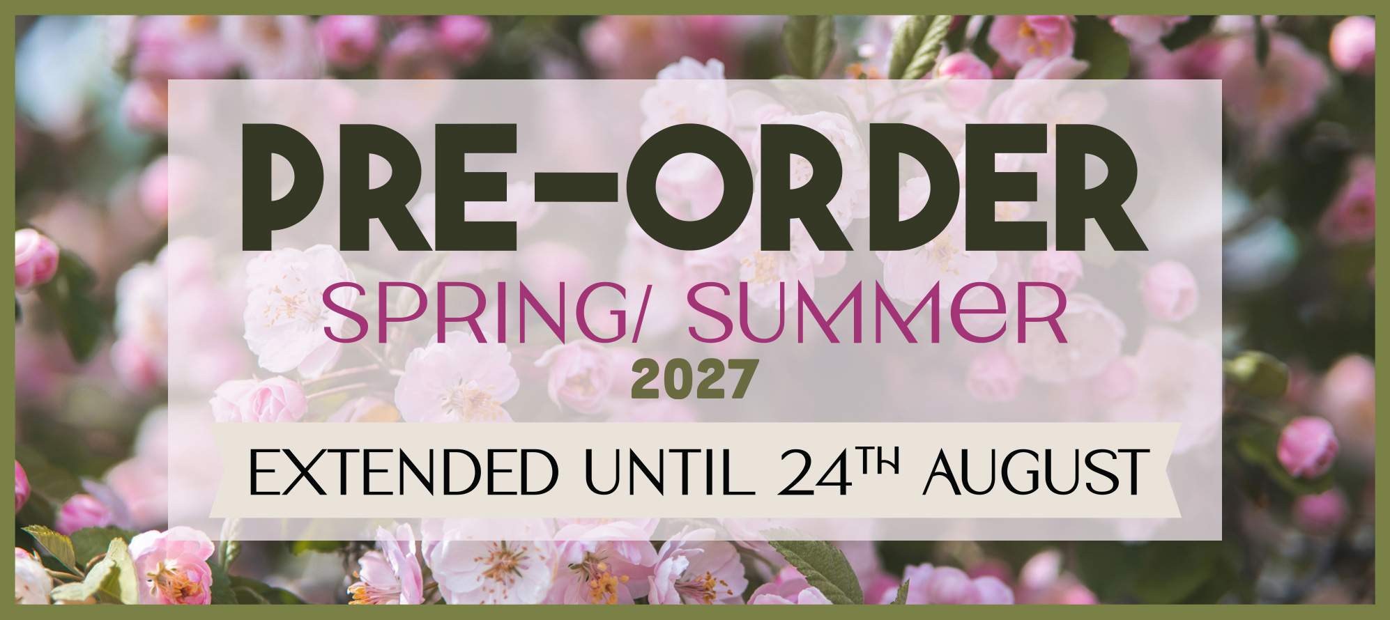 SS27 Pre Order #1
